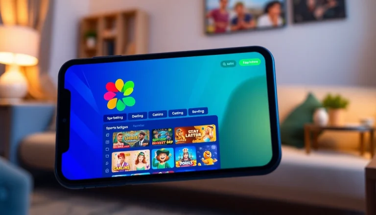Engaging online gambling app interface on a smartphone highlighting vvvwin88.live with vibrant colors and intuitive design.