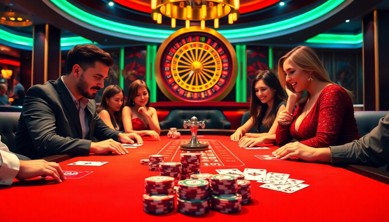Experience the thrill of GO88 with luxurious casino gaming visuals showcasing poker chips and cards.