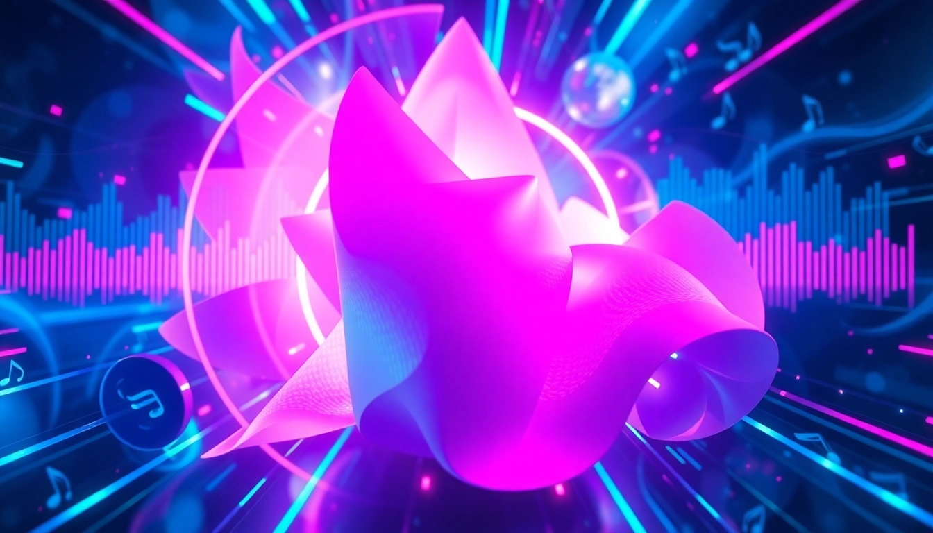 CM88 album cover featuring vibrant colors and futuristic design elements, representing cinematic soundscapes.