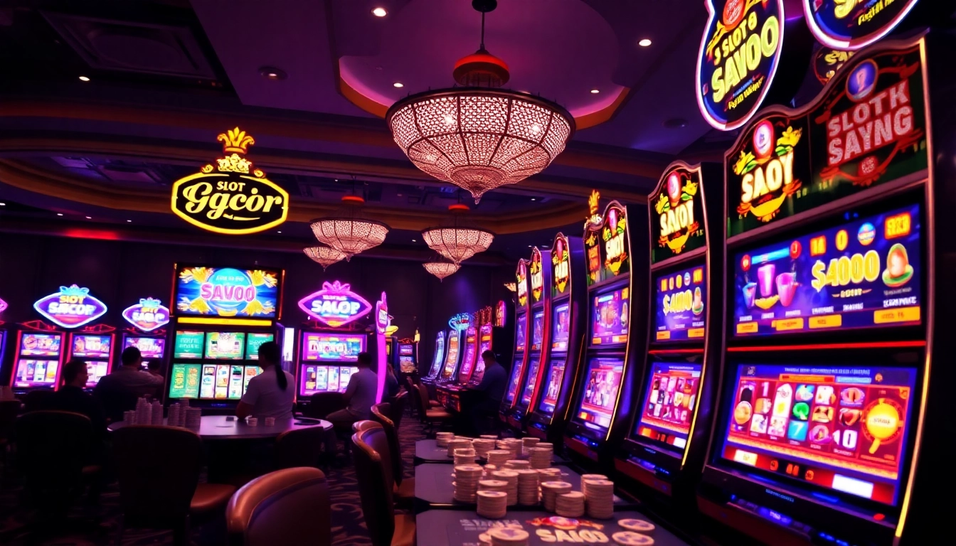 Experience the excitement of slot gacor machines in a luxurious casino atmosphere while playing and winning.